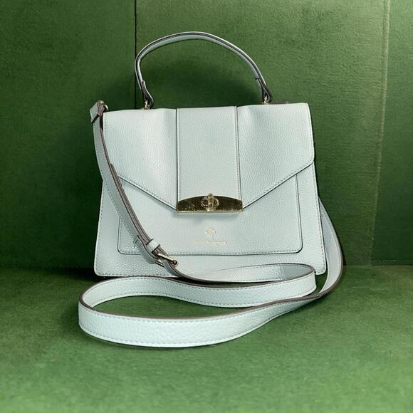 Nanette Lepore Handbags - Nanette Lepore Crossbody Shoulder Bag Misty Blue Colorblock Mini Messenger